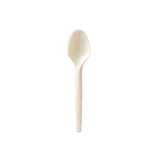 Cuchara   PS   Crema <br>Reutilizable    125 mm