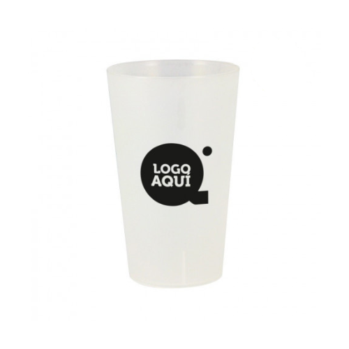 1.050 VASOS IMPRESOS 1 TINTA REUTILIZABLE PP ECO 900cc <br>"Con argolla o sin argolla"