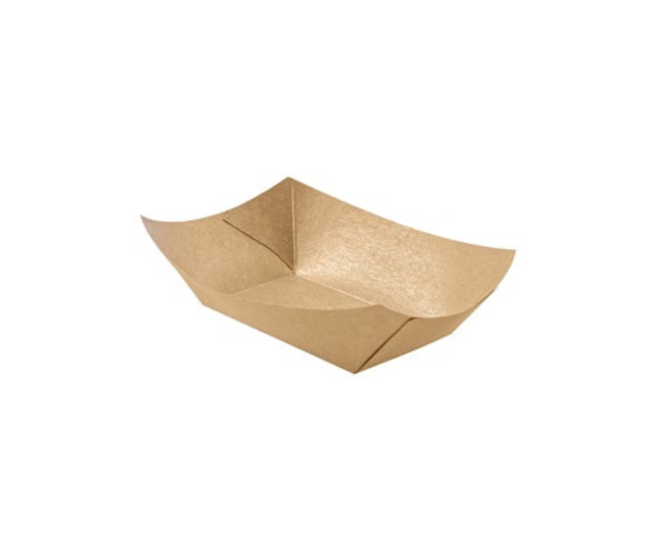 Barqueta kraft pequeña 250ml.